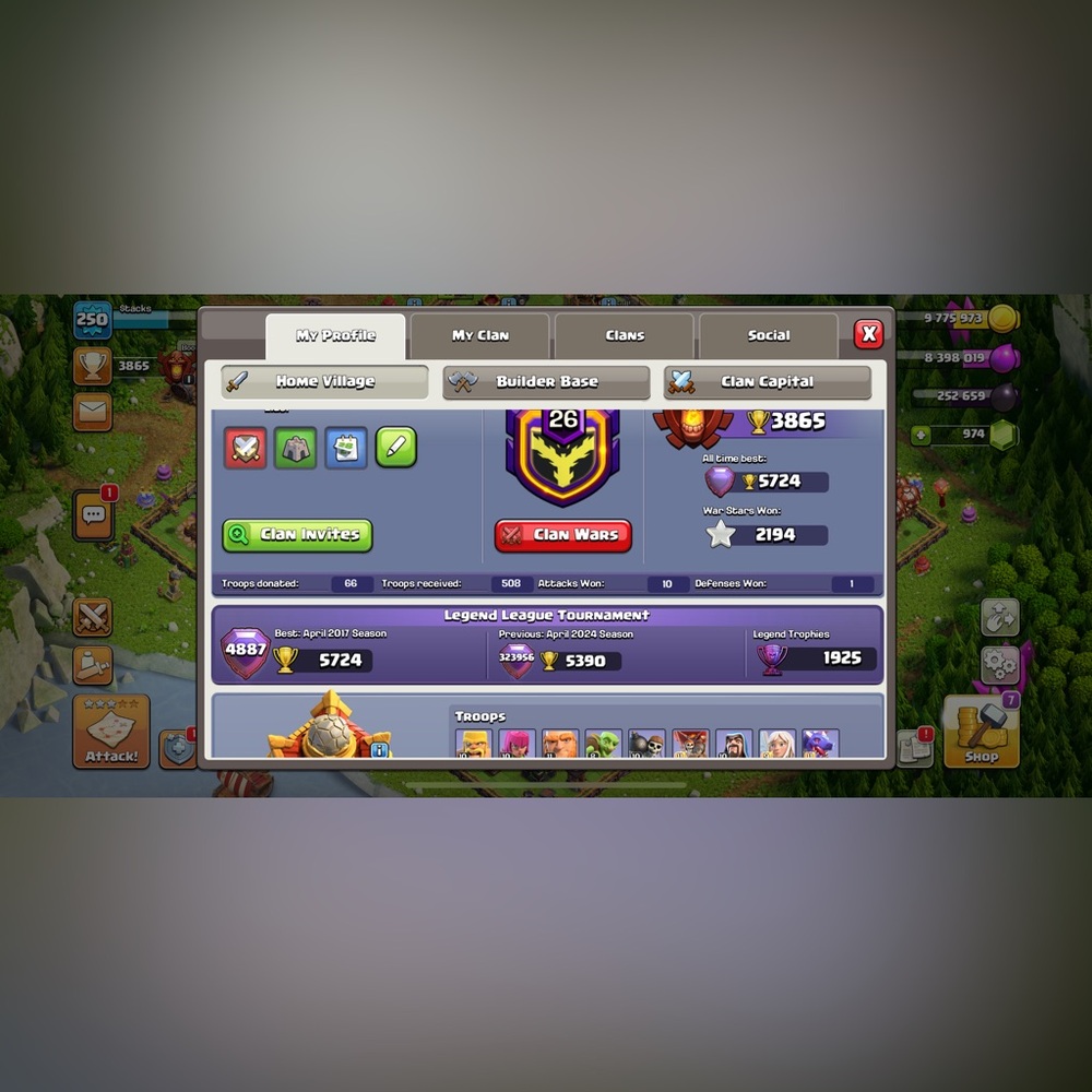 Clash of clans Th 16 account
